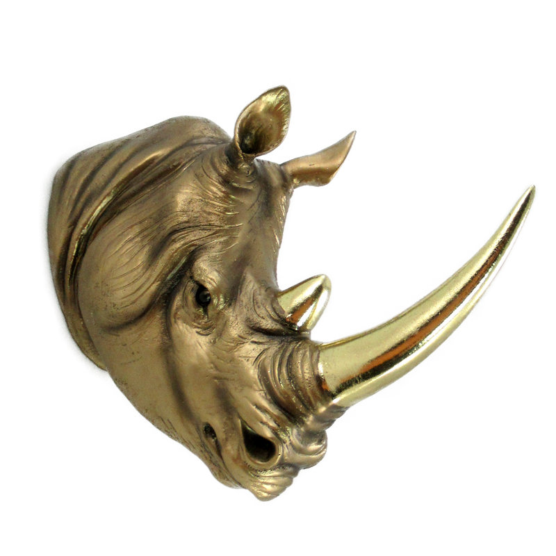 Bloomsbury Market Rhinoceros Head Wall Décor